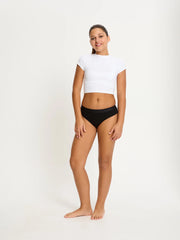 Hipster Bikini -Μαύρο Μέτρια Ροή