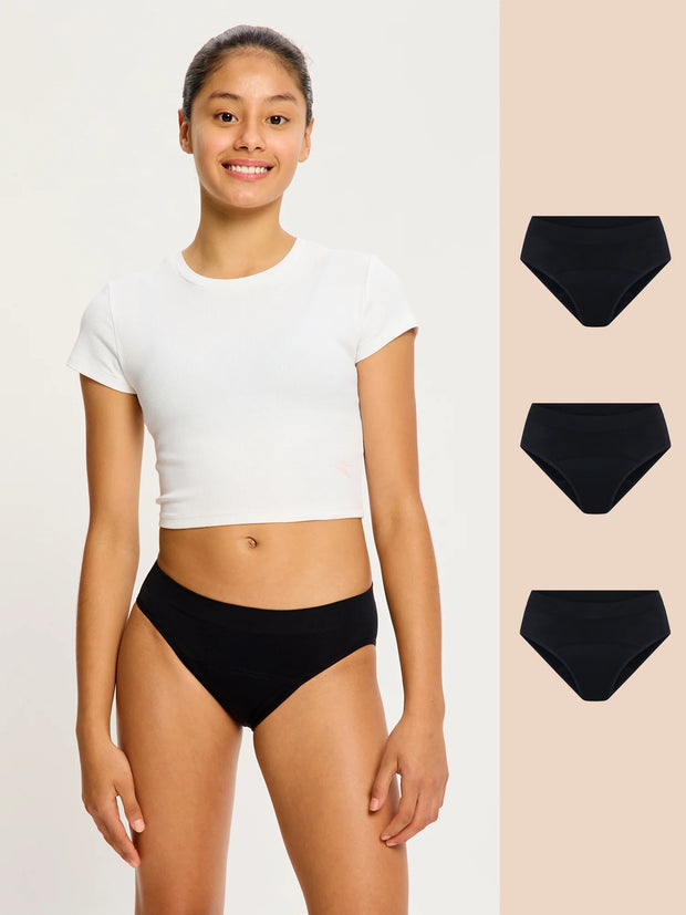 Teen Soft Stretch Seamless Hipster Brief 3 Pack
